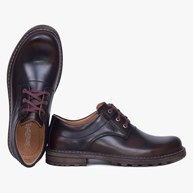 BUTY MĘSKIE TRAPERY SKÓRZANE OLIWKA KABIR KAMPOL 32/K/OL