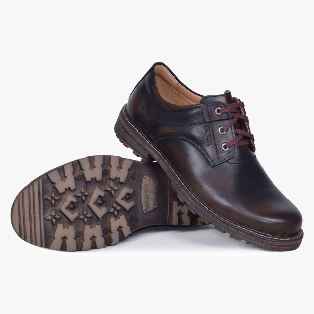 BUTY MĘSKIE TRAPERY SKÓRZANE OLIWKA KABIR KAMPOL 32/K/OL