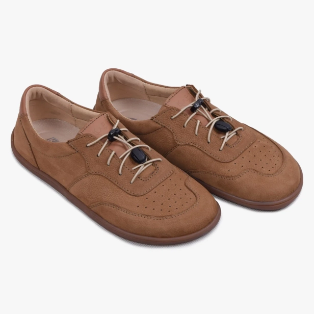 MINIMALISTYCZNE BUTY DAMSKIE BAREFOOT SZEROKIE SKÓRZANE BEŻOWE 500/410