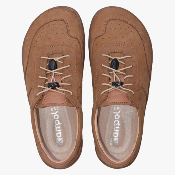 MINIMALISTYCZNE BUTY DAMSKIE BAREFOOT SZEROKIE SKÓRZANE BEŻOWE 500/410