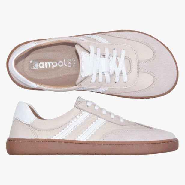 Barefoot damskie skórzane beżowe Kampolbuty.pl 503_BEZ (5).webp