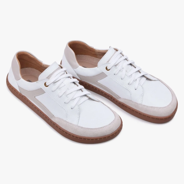 Minimalistyczne buty damskie barefoot skórzane białe 504_B (4).webp