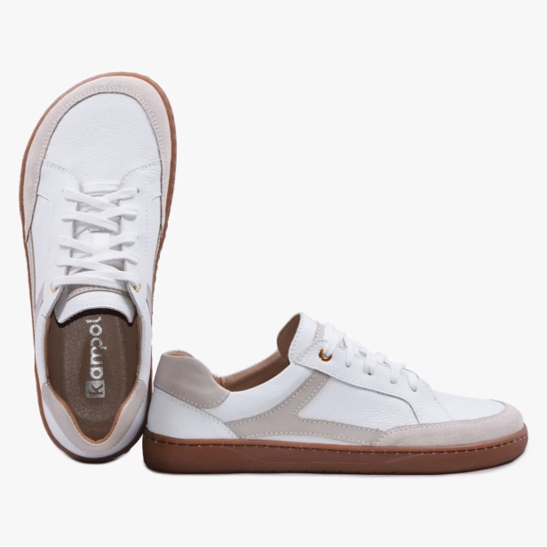 Minimalistyczne buty damskie barefoot skórzane białe 504_B (5).webp