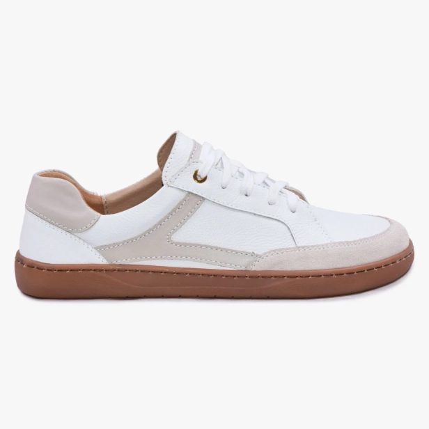 Minimalistyczne buty damskie barefoot skórzane białe 504_B (7).webp