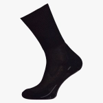 Skarpety trekkingowe z wełny merino wysoki ściągacz czarne WHK 900