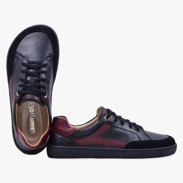 Buty barefoot skórzane damskie czarne Kampol 504_15 (5).webp