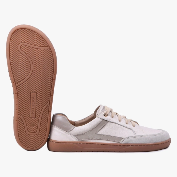 Buty damskie skórzane minimalistyczne barefoot beżowe Kampol 504_BEZ (1).webp