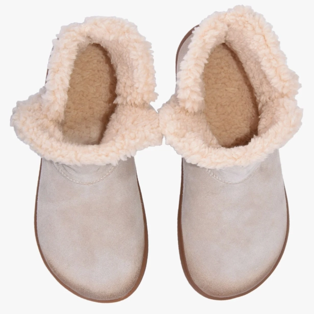 Damskie botki barefoot skórzane zimowe beżowe 029_BISCUIT Kampol (4).webp