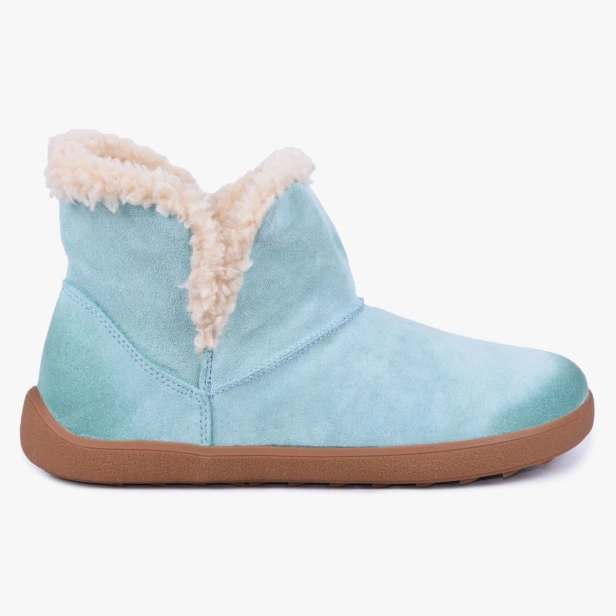 Damskie botki barefoot skórzane zimowe miętowe 029_MINT (5).webp