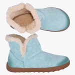 DAMSKIE BOTKI BAREFOOT SKÓRZANE ZIMOWE MIĘTOWE 029