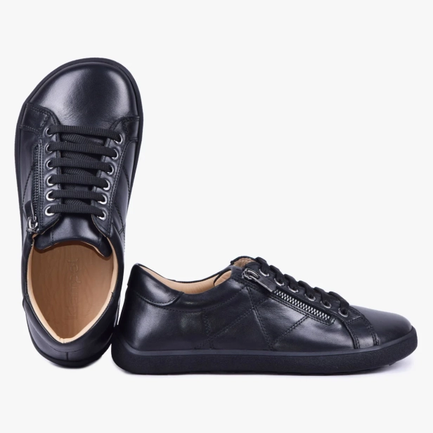 BUTY BAREFOOT DAMSKIE SKÓRZANE Z SUWAKIEM CZARNE 013_BLK (6).webp