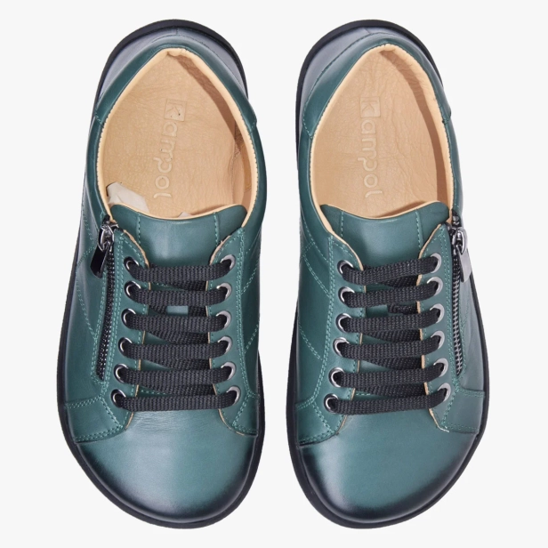 BAREFOOT BUTY DAMSKIE SKÓRZANE Z SUWAKIEM ZIELONE KAMPOL 013_MARCIO (3).webp