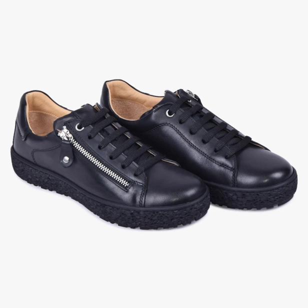 BUTY DAMSKIE SKÓRZANE Z SUWAKIEM CZARNE 010_BLK (5).webp