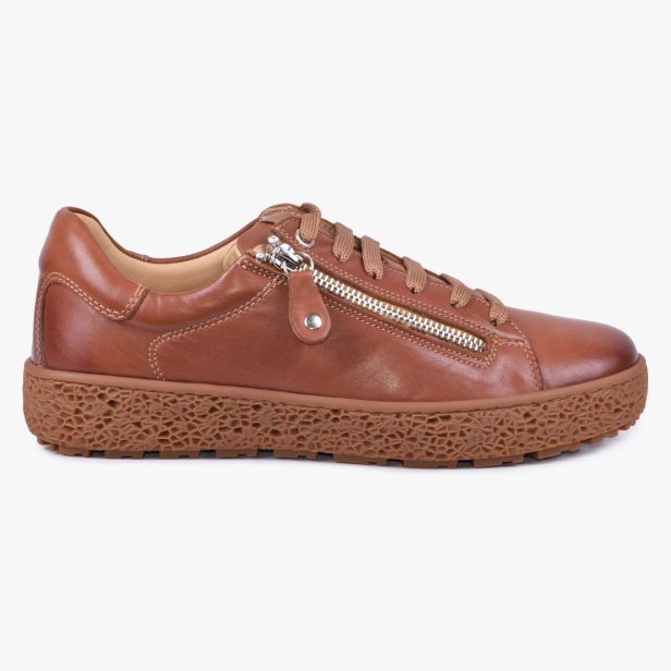 BUTY DAMSKIE SKÓRZANE Z SUWAKIEM BRĄZOWE KAMPOL 010_TAN (1).webp