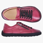 BAREFOOT BUTY DAMSKIE SKÓRZANE Z SUWAKIEM BORDOWE 013/ORION