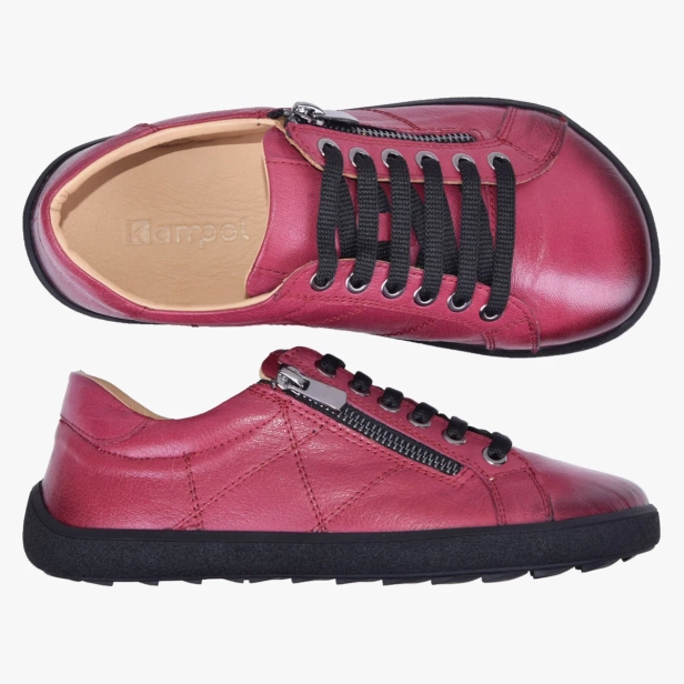 BAREFOOT BUTY DAMSKIE SKÓRZANE Z SUWAKIEM ZIELONE 013_ORION (3).webp