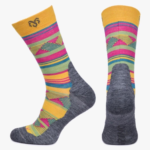 Skarpety z wełny merino kolorowe w paski WLI-628-1 (2).webp