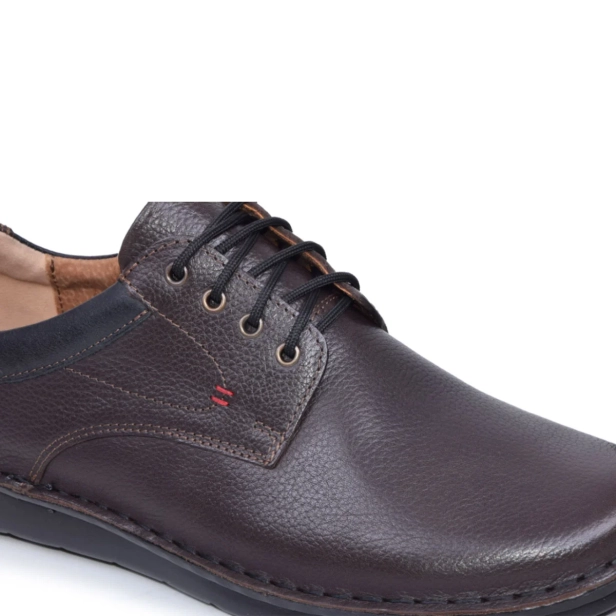 SKÓRZANE BUTY MĘSKIE SZEROKIE TĘGIE BRĄZOWE KAMPOL 13_65 (2).webp