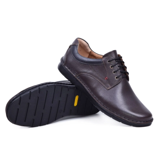 SKÓRZANE BUTY MĘSKIE SZEROKIE TĘGIE BRĄZOWE KAMPOL 13_65 (3).webp