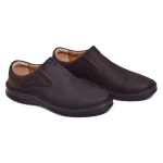 BUTY MĘSKIE SKÓRZANE SZEROKIE BRĄZOWE 12/65