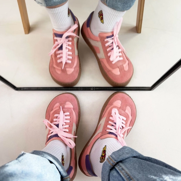 Buty damskie barefoot skórzane szerokie różowe Kampol 506_RÓŻ.webp