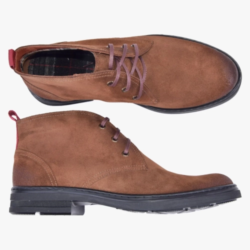 Trzewiki męskie skórzane zamszowe brązowe Kampol 136_rudy (5).webp