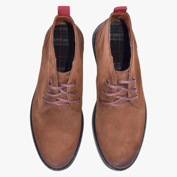 Trzewiki męskie skórzane zamszowe brązowe Kampol 136_rudy (7).webp