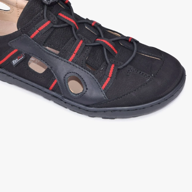 Sandały sportowe damskie barefoot skórzane czarne Kampol 526_3_S (1).webp