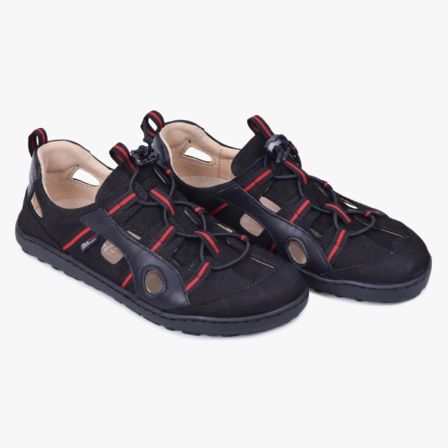 Sandały sportowe damskie barefoot skórzane czarne Kampol 526_3_S (2).webp