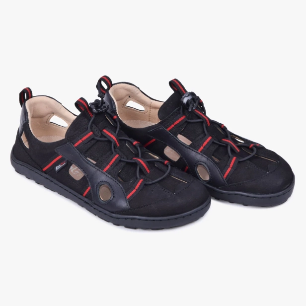 Sandały sportowe damskie barefoot skórzane czarne Kampol 526_3_S (2).webp