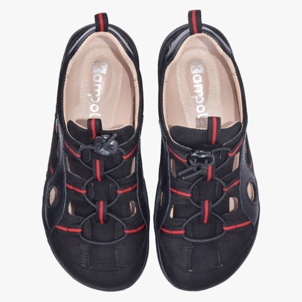 Sandały sportowe damskie barefoot skórzane czarne Kampol 526_3_S (8).webp