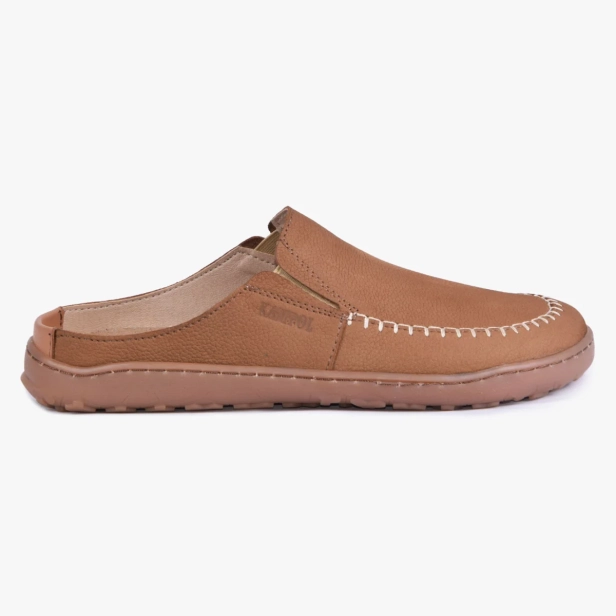 Klapki damskie barefoot szerokie w palcach brąz Kampol 700_410 (1).webp