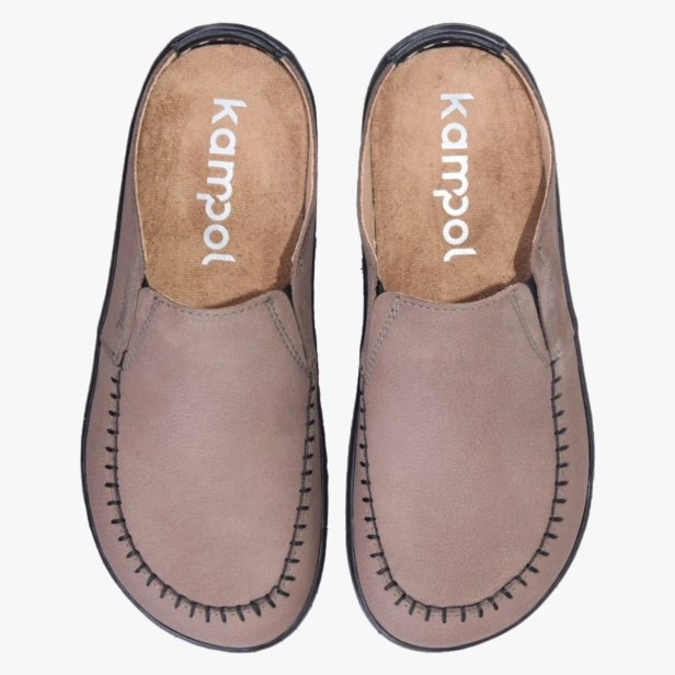 Szerokie klapki damskie barefoot oliwka Kampol 700_OL (1).webp