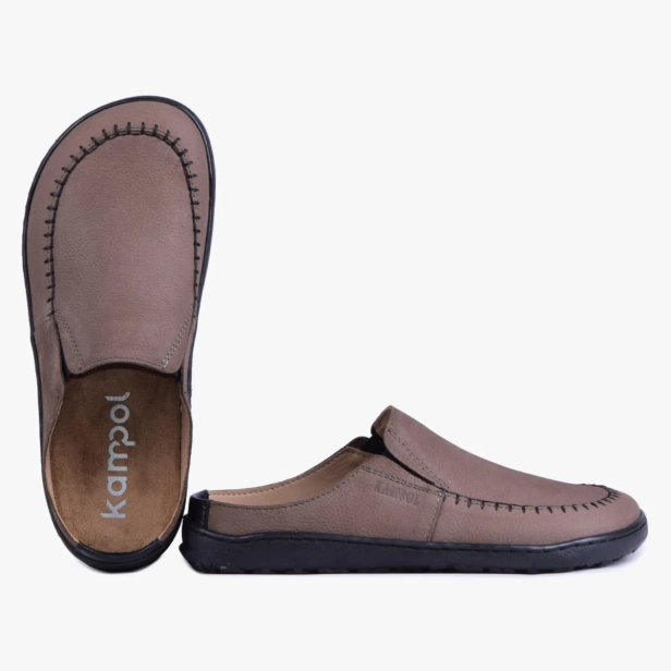 Szerokie klapki damskie barefoot oliwka Kampol 700_OL (8).webp