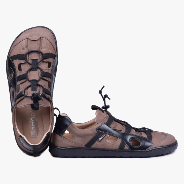Sandały trekkingowe damskie barefoot skórzane Kampol 526_OL (5).webp