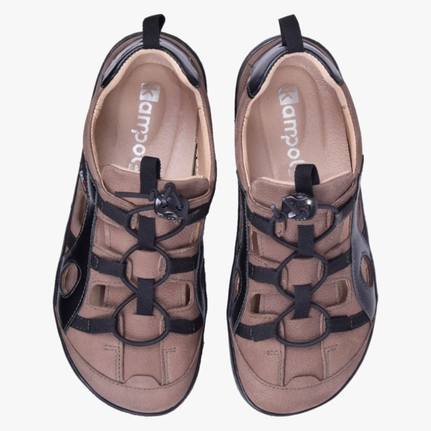 Sandały trekkingowe damskie barefoot skórzane Kampol 526_OL (8).webp