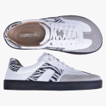 BAREFOOT BUTY DAMSKIE SKÓRZANE SZEROKIE ZEBRA 506/B/ZE