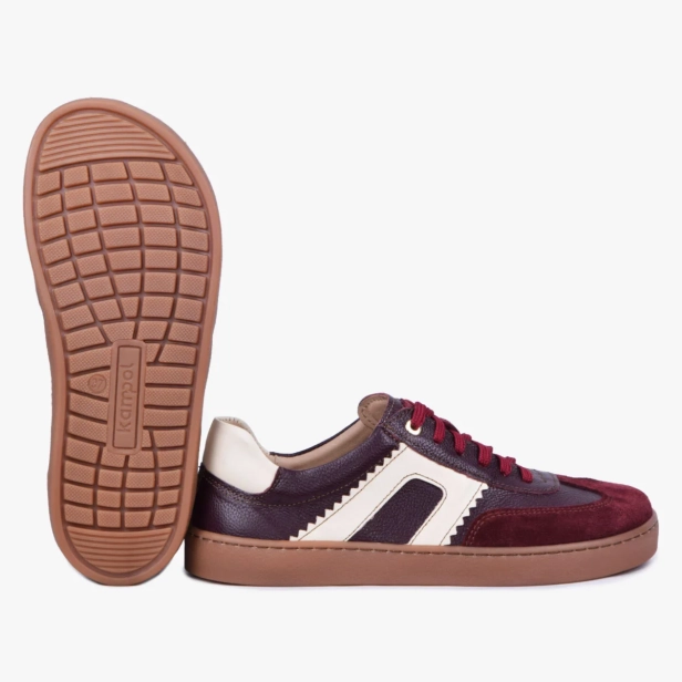 Barefoot buty damskie skórzane bordowe Kampol 506_17 (3).webp
