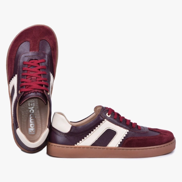 Barefoot buty damskie skórzane bordowe Kampol 506_17 (4).webp