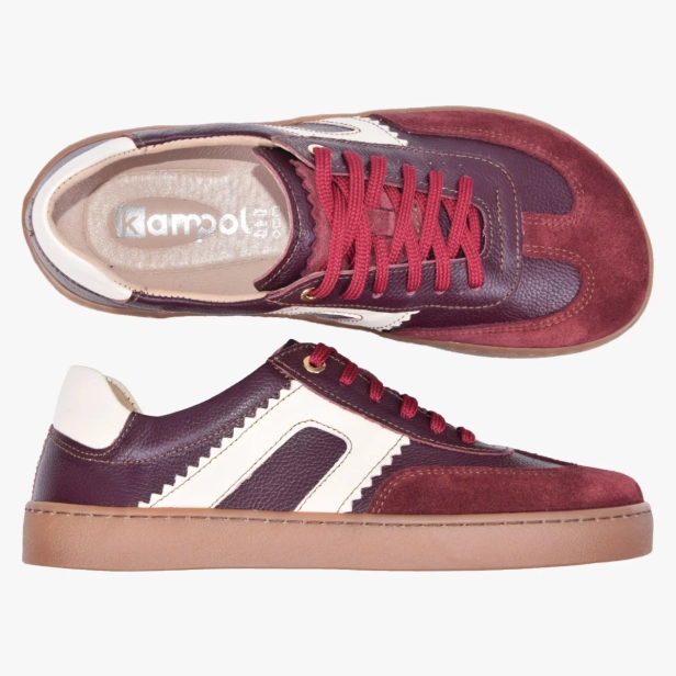Barefoot buty damskie skórzane bordowe Kampol 506_17 (8).webp