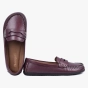Mokasyny damskie skórzane barefoot bordowe kampol 510_vinegar (2).webp