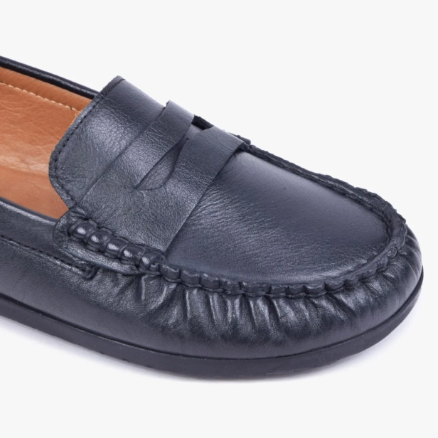 MOKASYNY DAMSKIE BAREFOOT SKÓRZANE CZARNE KAMPOL 510_BLK (5).webp