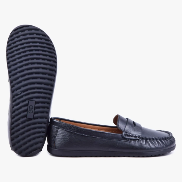 MOKASYNY DAMSKIE BAREFOOT SKÓRZANE CZARNE KAMPOL 510_BLK (6).webp