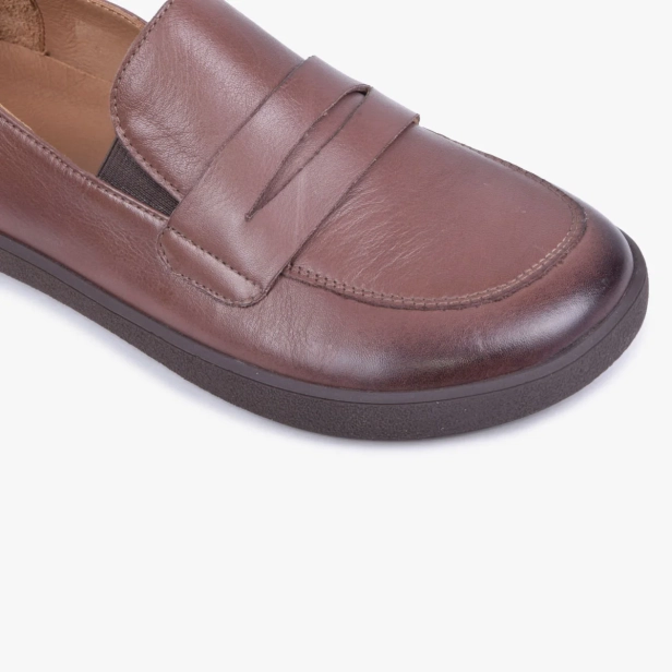 MOKASYNY DAMSKIE SKÓRZANE BAREFOOT SZEROKIE BRĄZOWE 043_AK (3).webp
