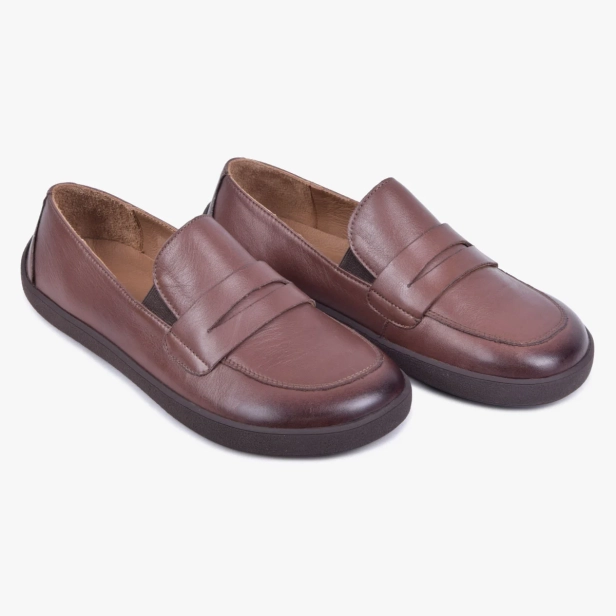 MOKASYNY DAMSKIE SKÓRZANE BAREFOOT SZEROKIE BRĄZOWE 043_AK (6).webp