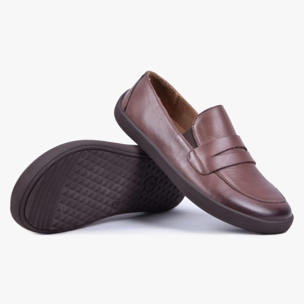 MOKASYNY DAMSKIE SKÓRZANE BAREFOOT SZEROKIE BRĄZOWE 043_AK (8).webp