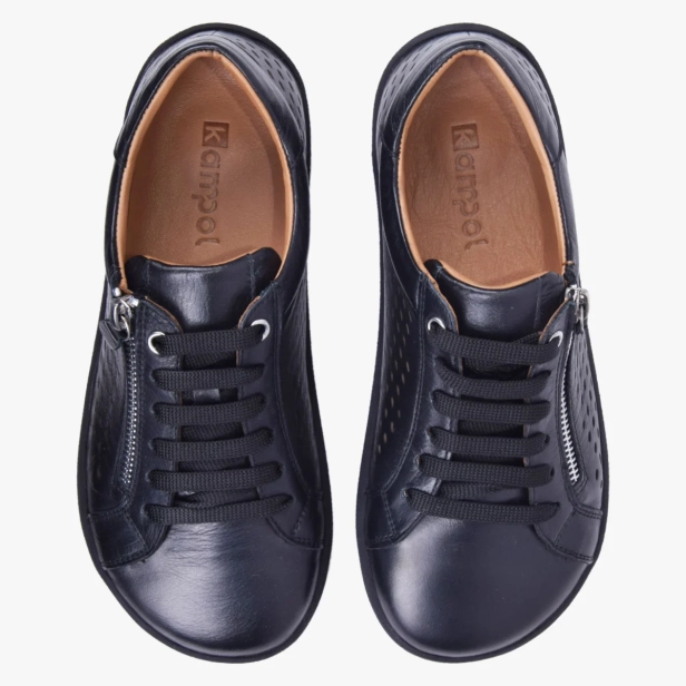 BUTY DAMSKIE SKÓRZANE AŻUROWE NA LATO CZARNE KAMPOL 051 (2).webp