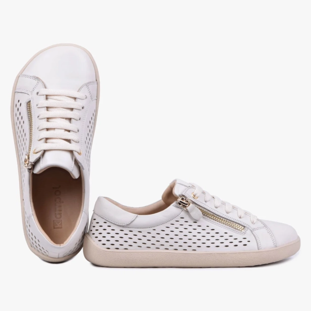 BAREFOOT BUTY DAMSKIE SKÓRZANE AŻUROWE NA LATO KREMOWE 051 (5).webp