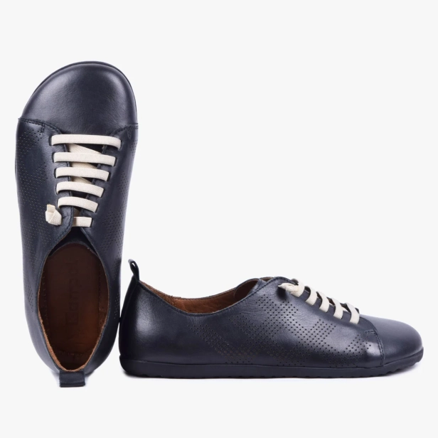 SKÓRZANE BUTY BAREFOOT DAMSKIE SZEROKIE CZARNE KAMPOL 501 BLK (1).webp