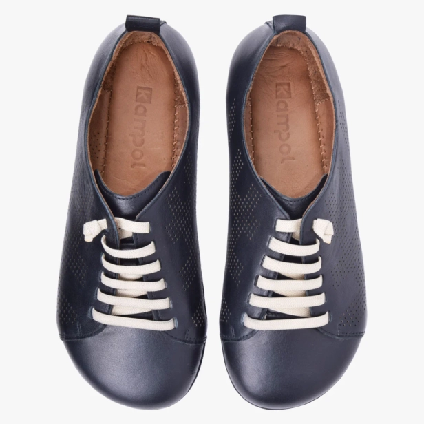 SKÓRZANE BUTY BAREFOOT DAMSKIE SZEROKIE CZARNE KAMPOL 501 BLK (6).webp